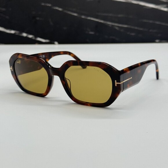 NEW TOM FORD VERONIQUE-02 TF917 55E HAVANA WOMEN SUNGLASSES TOM FORD FT0917/S main image 9